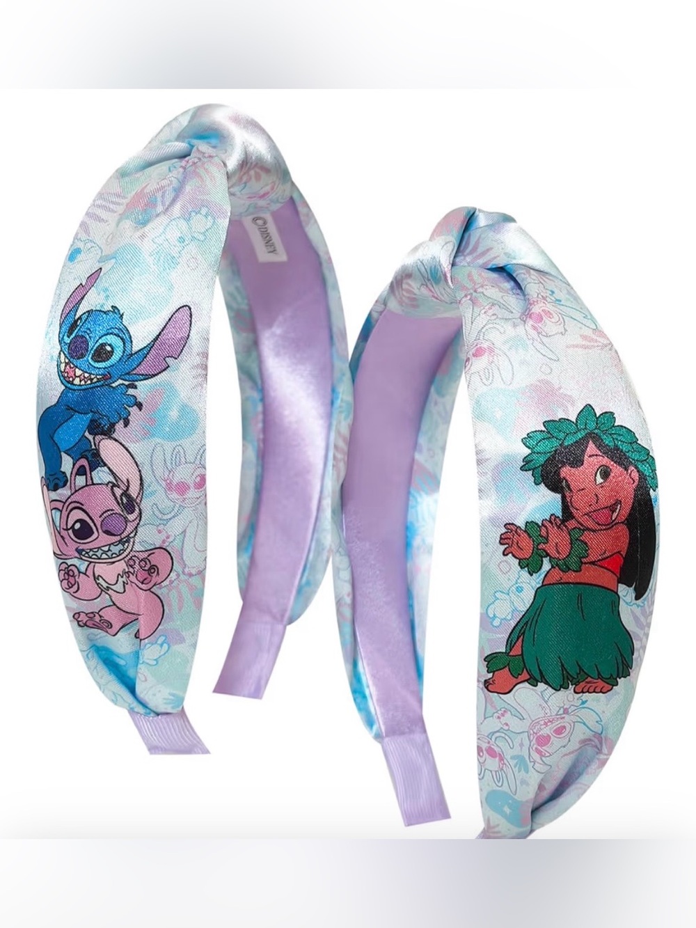 Disney Stitch Padded Headband Blue Floral Character Hair Accessory NEW Gift